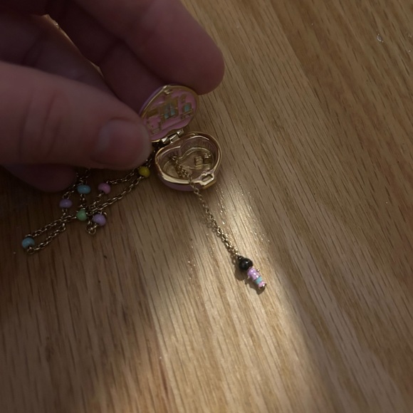Alex and Ani Polly Pocket Heart Necklace - Gold with Pastel Beads - Picture 7 of 10